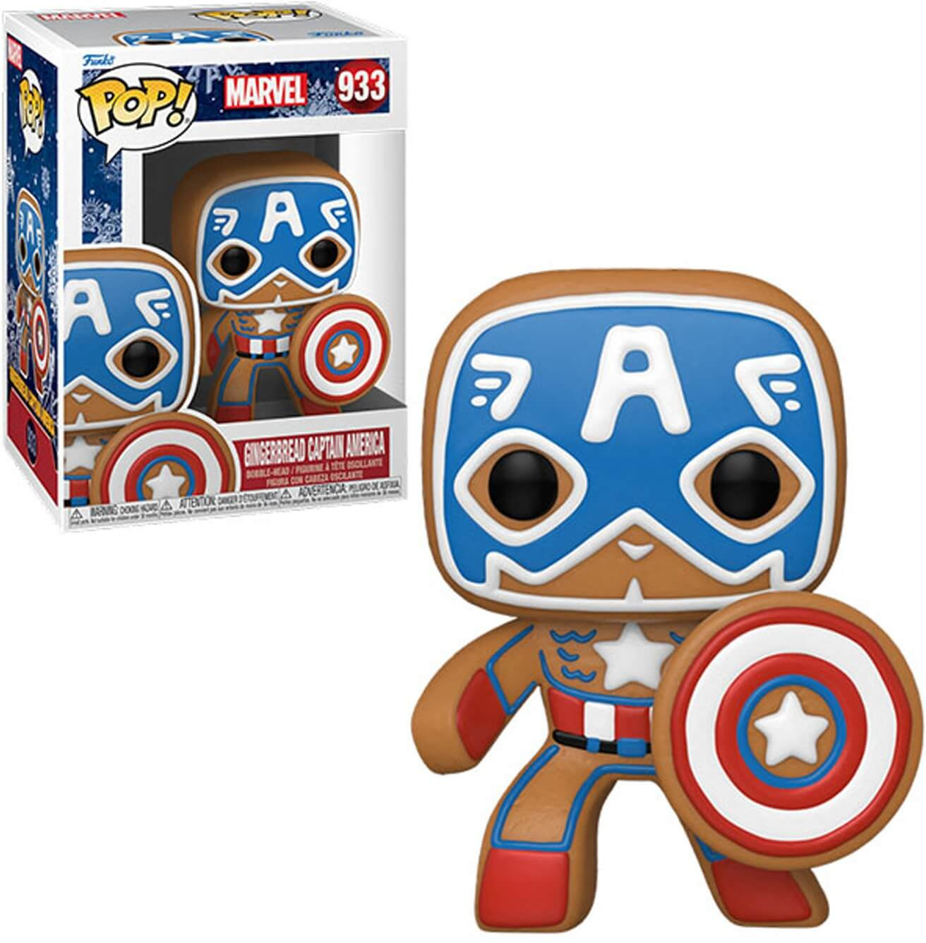 Marvel Funko Pop Vinyl: Gingerbread Captain America
