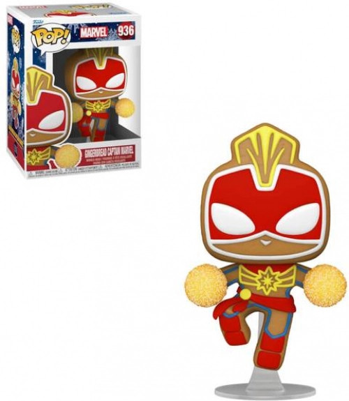 Marvel Gingerbread Funko Pop Vinyl: Gingerbread Captain Marvel